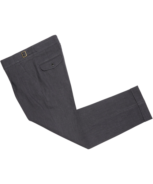 sortie(ソルティ)の「8s Linen Gurkha Trousers (Charcoal)(その他パンツ・メンズ・その他・LARGE/X-LARGE/SMALL/MEDIUM)」の7枚目の写真