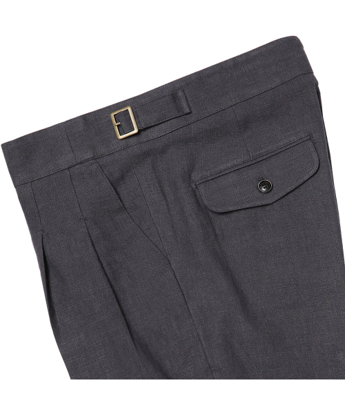 sortie(ソルティ)の「8s Linen Gurkha Trousers (Charcoal)(その他パンツ・メンズ・その他・LARGE/X-LARGE/SMALL/MEDIUM)」の8枚目の写真
