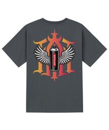 KTG0062 グラフィティ半袖Tシャツ - グレー
