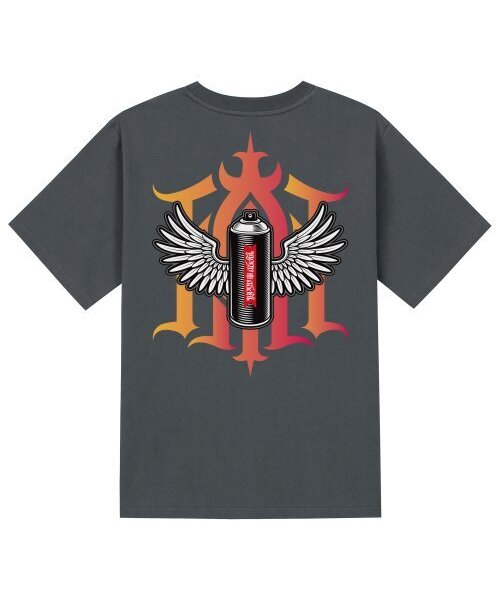 KAN6312(カン6312)の「KTG0062 グラフィティ半袖Tシャツ - グレー(Tシャツ/カットソー・メンズ・その他・SMALL/X-LARGE/MEDIUM/LARGE)」の1枚目の写真