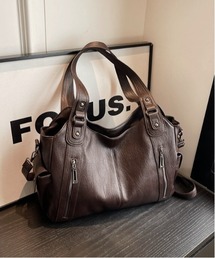 Vini（ヴィニ）の「【多収納】ソフトレザー調 2WAYショルダーバッグ（ショルダーバッグ）」