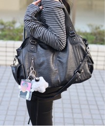 Vini（ヴィニ）の「【多収納】ソフトレザー調 2WAYショルダーバッグ（ショルダーバッグ）」