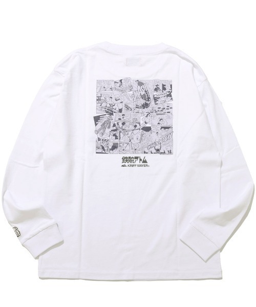 KRIFF MAYER(クリフメイヤー)の「【綿100%】手塚治虫キャラクターコラボロンT(アトム)(Tシャツ/カットソー・メンズ・チャコール/グリーン/グレー/オフホワイト・LARGE/MEDIUM/X-LARGE)」の1枚目の写真