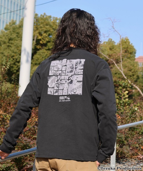 KRIFF MAYER(クリフメイヤー)の「【綿100%】手塚治虫キャラクターコラボロンT(アトム)(Tシャツ/カットソー・メンズ・チャコール/グリーン/グレー/オフホワイト・LARGE/MEDIUM/X-LARGE)」の3枚目の写真