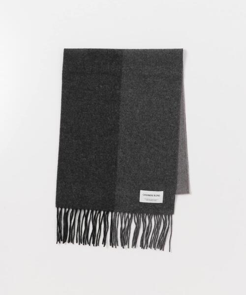 URBAN RESEARCH DOORS（アーバンリサーチドアーズ）の「カシミヤブレンドパネルマフラー（マフラー・メンズ・チャコールグレー/ブルー/オレンジ/ブラウン・-）」の15枚目の写真