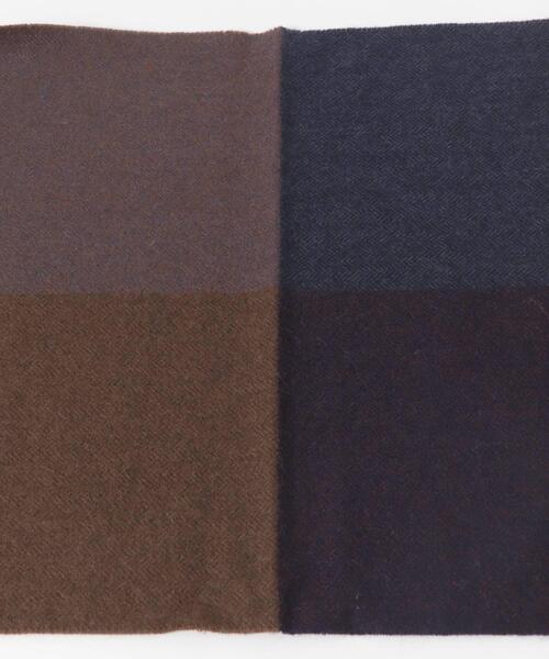 URBAN RESEARCH DOORS（アーバンリサーチドアーズ）の「カシミヤブレンドパネルマフラー（マフラー・メンズ・チャコールグレー/ブルー/オレンジ/ブラウン・-）」の10枚目の写真