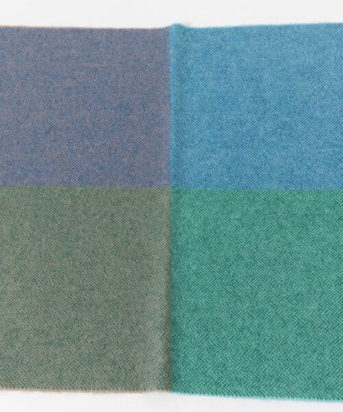 URBAN RESEARCH DOORS（アーバンリサーチドアーズ）の「カシミヤブレンドパネルマフラー（マフラー・メンズ・チャコールグレー/ブルー/オレンジ/ブラウン・-）」の12枚目の写真