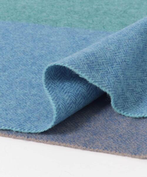 URBAN RESEARCH DOORS（アーバンリサーチドアーズ）の「カシミヤブレンドパネルマフラー（マフラー・メンズ・チャコールグレー/ブルー/オレンジ/ブラウン・-）」の13枚目の写真