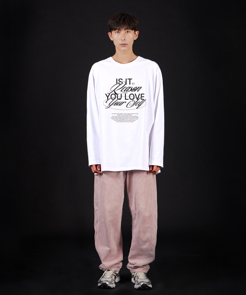 ASTRAL PROJECTION（アストラルプロジェクション）の「リーズンオーバーサイズロングスリーブTシャツ_ホワイト（Tシャツ/カットソー・メンズ・その他・LARGE/MEDIUM/X-LARGE/XX-LARGE）」の5枚目の写真