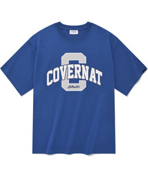 COVERNAT | アーチCロゴレイヤーティーシャツブルー(Tシャツ/カットソー)