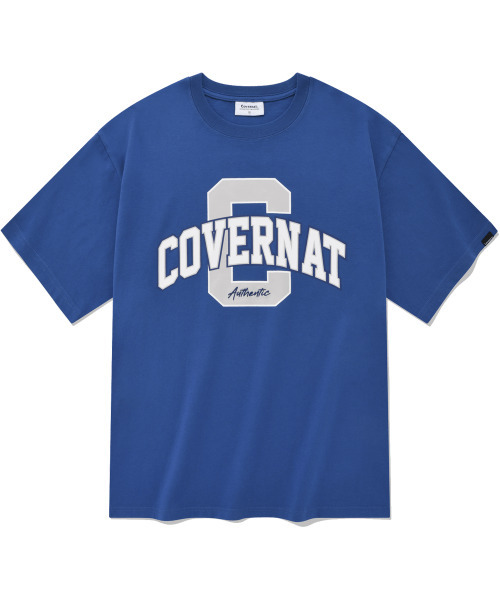 COVERNAT(カバーナット)の「アーチCロゴレイヤーティーシャツブルー(Tシャツ/カットソー・レディース・その他・SMALL/LARGE/MEDIUM)」の1枚目の写真