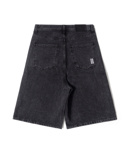 QT8 GARMENTS（キューティーエイトガーメント）の「LB Chain Denim Wide Bermuda Shorts (Black)（その他パンツ・レディース・その他・LARGE/X-LARGE/MEDIUM）」の3枚目の写真