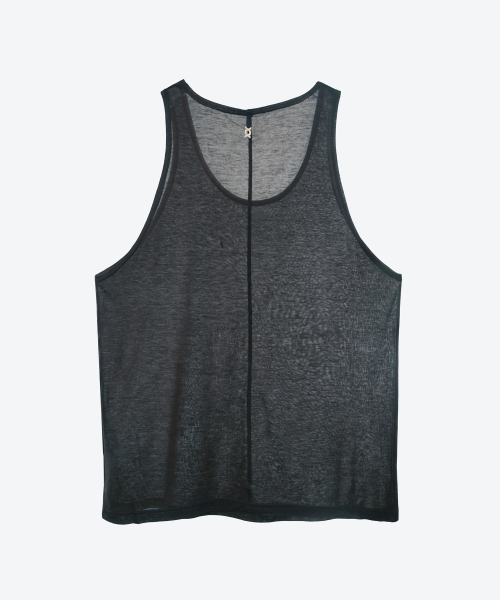 UNTAGE（アンテージ）の「ウールテンセルノースリーブTシャツ[Navy（UNISEX）]_UTT-ST66（Tシャツ/カットソー・メンズ・その他・MEDIUM/LARGE）」の6枚目の写真