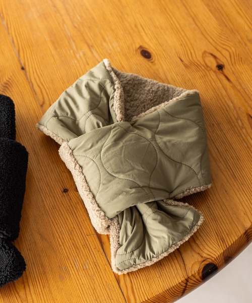 GLOBAL WORK(グローバルワーク)の「キルティングリバーシブルマフラー/611481(マフラー・メンズ・ブラック/グリーン・FREE)」の9枚目の写真