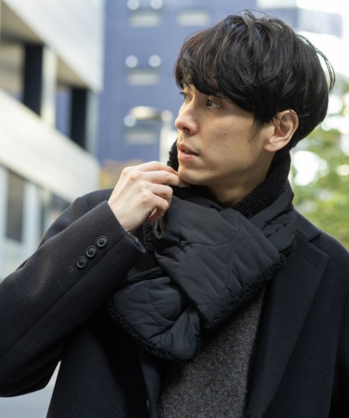 GLOBAL WORK(グローバルワーク)の「キルティングリバーシブルマフラー/611481(マフラー・メンズ・ブラック/グリーン・FREE)」の10枚目の写真