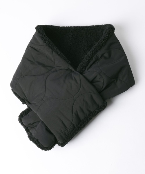 GLOBAL WORK(グローバルワーク)の「キルティングリバーシブルマフラー/611481(マフラー・メンズ・ブラック/グリーン・FREE)」の12枚目の写真