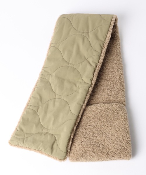 GLOBAL WORK(グローバルワーク)の「キルティングリバーシブルマフラー/611481(マフラー・メンズ・ブラック/グリーン・FREE)」の19枚目の写真