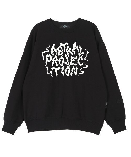 ASTRAL PROJECTION(アストラルプロジェクション)の「ヘイズレタリングオーバーサイズドロップショルダースウェット_ブラック(スウェット・メンズ・その他・X-LARGE/LARGE)」の1枚目の写真