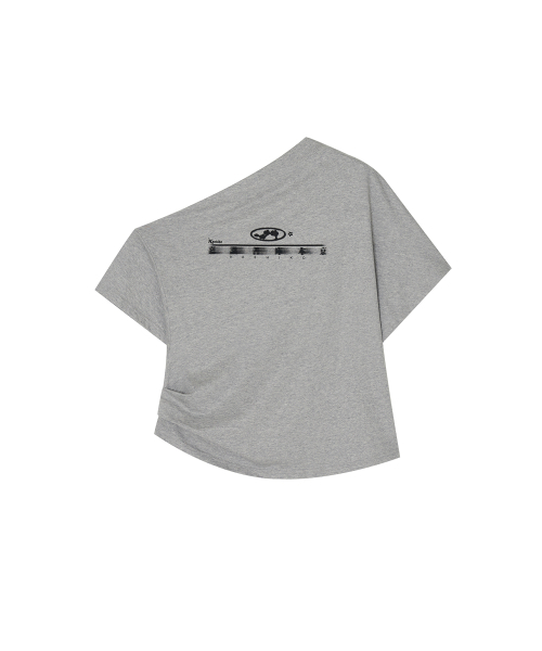 KASHIKO(カシコ)の「Zen One Shoulder Top Gray(Tシャツ/カットソー・レディース・その他・SMALL/MEDIUM)」の1枚目の写真