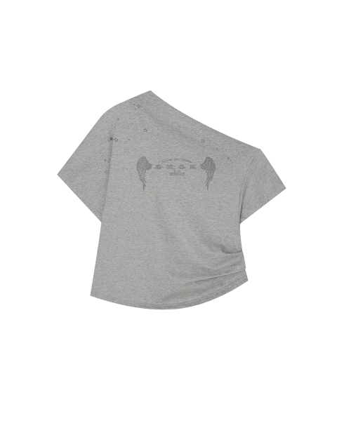 KASHIKO(カシコ)の「Zen One Shoulder Top Gray(Tシャツ/カットソー・レディース・その他・SMALL/MEDIUM)」の2枚目の写真