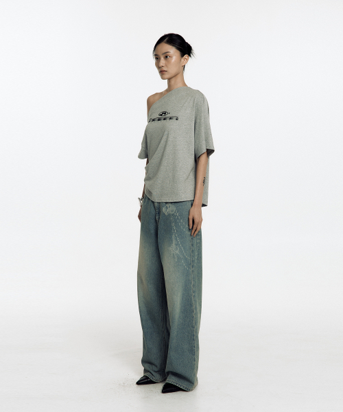 KASHIKO(カシコ)の「Zen One Shoulder Top Gray(Tシャツ/カットソー・レディース・その他・SMALL/MEDIUM)」の4枚目の写真