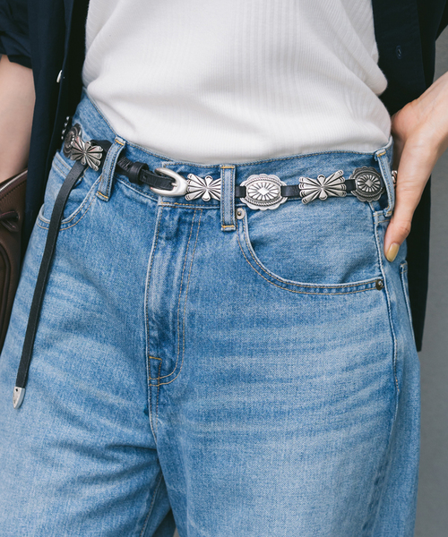 FRAMeWORK（フレームワーク）の「≪追加≫PUNTOVITA / プントヴィータ 別注CONCHO ベルト 3（ベルト・レディース・ブラック/ブラウン・FREE）」の4枚目の写真