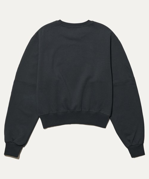 MAYOL(マイヨール)の「ワオ クロップスウェットシャツ_チャコール(スウェット・レディース・その他・MEDIUM/SMALL)」の3枚目の写真