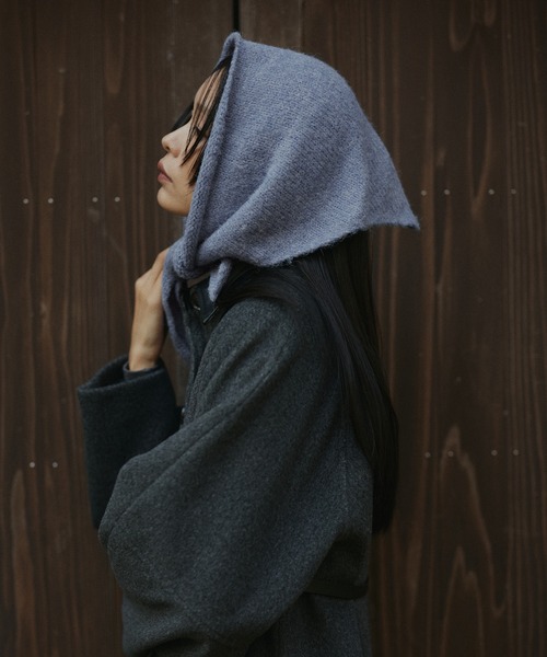 トライアングルニットスカーフ（ストール/ショール）｜hellam（へラム