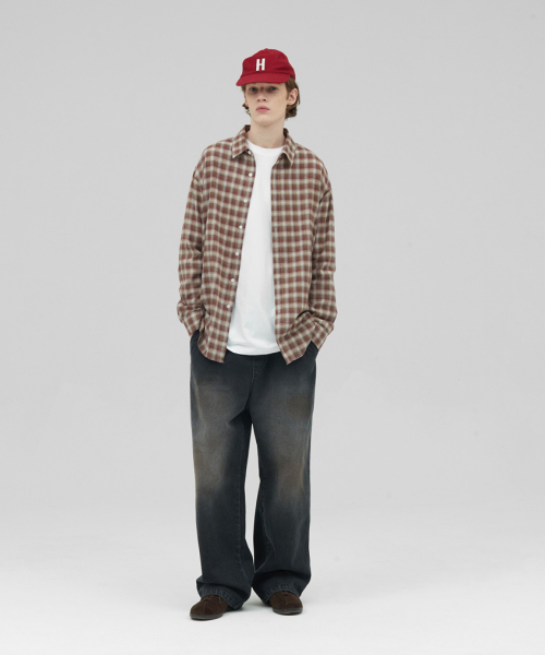 STENDS（ステンズ）の「[M~4XL] ウォッシングデニムバンディングパンツ_ブラック（デニムパンツ・レディース・その他・MEDIUM/X-LARGE/LARGE/XX-LARGE/XXX-LARGE/XXXX-LARGE）」の7枚目の写真