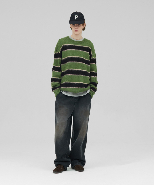 STENDS（ステンズ）の「[M~4XL] ウォッシングデニムバンディングパンツ_ブラック（デニムパンツ・レディース・その他・MEDIUM/X-LARGE/LARGE/XX-LARGE/XXX-LARGE/XXXX-LARGE）」の10枚目の写真