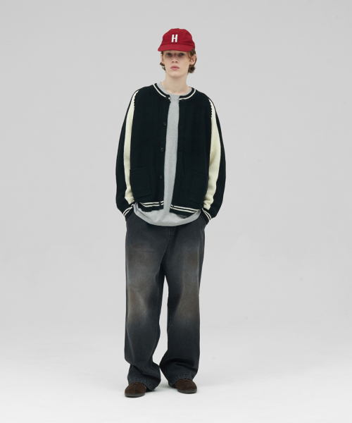STENDS（ステンズ）の「[M~4XL] ウォッシングデニムバンディングパンツ_ブラック（デニムパンツ・レディース・その他・MEDIUM/X-LARGE/LARGE/XX-LARGE/XXX-LARGE/XXXX-LARGE）」の2枚目の写真