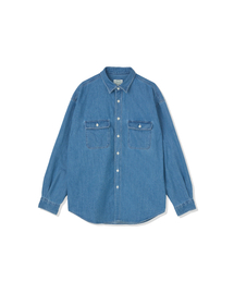 BRUMAN（ブルーマン）の「Woody Denim Shirt (Medium Blue)（シャツ/ブラウス）」