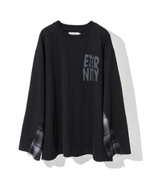 CORD（コード）の「ダブルレイヤードウォッシュドL/S T_BK（Tシャツ/カットソー）」