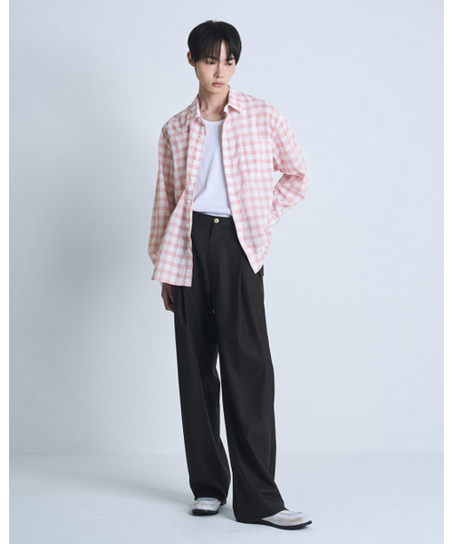 POKER FACE（ポーカーフェイス）の「WASHED MANDARIN CANDY SHIRTS（シャツ/ブラウス・メンズ・その他・44/46/48）」の2枚目の写真