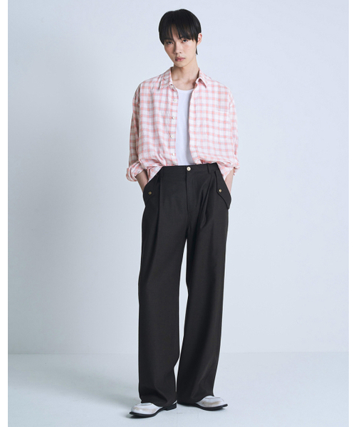 POKER FACE（ポーカーフェイス）の「WASHED MANDARIN CANDY SHIRTS（シャツ/ブラウス・メンズ・その他・44/46/48）」の4枚目の写真