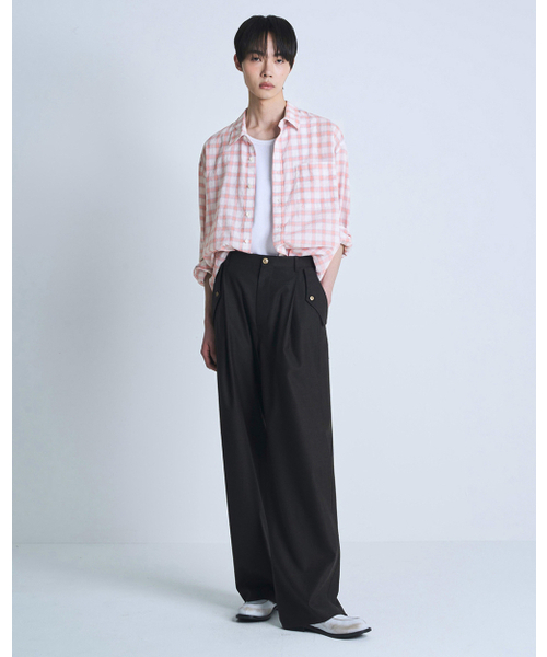 POKER FACE（ポーカーフェイス）の「WASHED MANDARIN CANDY SHIRTS（シャツ/ブラウス・メンズ・その他・44/46/48）」の5枚目の写真