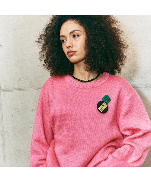 HIGHTIDEFRANKIE(ハイタイドフランキー)の「Frankie 3 Pins Round Knit Pink(ニット/セーター・メンズ・PINK・FREE)」の1枚目の写真