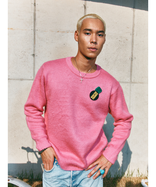 HIGHTIDEFRANKIE(ハイタイドフランキー)の「Frankie 3 Pins Round Knit Pink(ニット/セーター・メンズ・PINK・FREE)」の6枚目の写真