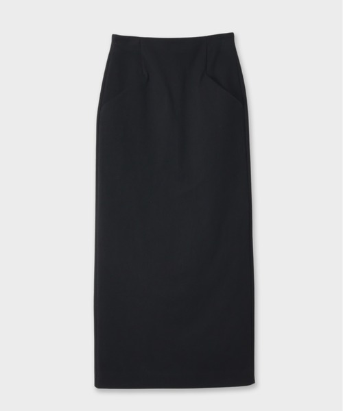 CINOH（チノ）の「DOUBLE CLOTH TIGHT SKIRT（スカート・レディース・ベージュ/ブラック・36/38）」の3枚目の写真