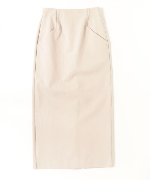 CINOH（チノ）の「DOUBLE CLOTH TIGHT SKIRT（スカート・レディース・ベージュ/ブラック・36/38）」の16枚目の写真