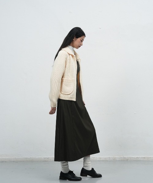 GENERAL IDEA(ジェネラルアイデア)の「【GENERAL IDEA】ウールブレンドジップアップカーディガン / COZY WOOL BLEND ZIP-UP CARDIGAN(カーディガン/ボレロ・レディース・グレー/アイボリー/ベージュ・L/M/S)」の9枚目の写真
