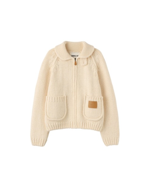 GENERAL IDEA(ジェネラルアイデア)の「【GENERAL IDEA】ウールブレンドジップアップカーディガン / COZY WOOL BLEND ZIP-UP CARDIGAN(カーディガン/ボレロ・レディース・グレー/アイボリー/ベージュ・L/M/S)」の11枚目の写真