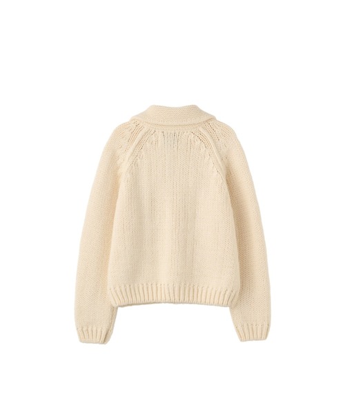 GENERAL IDEA(ジェネラルアイデア)の「【GENERAL IDEA】ウールブレンドジップアップカーディガン / COZY WOOL BLEND ZIP-UP CARDIGAN(カーディガン/ボレロ・レディース・グレー/アイボリー/ベージュ・L/M/S)」の12枚目の写真