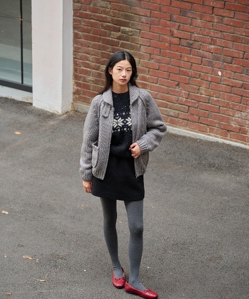 GENERAL IDEA(ジェネラルアイデア)の「【GENERAL IDEA】ウールブレンドジップアップカーディガン / COZY WOOL BLEND ZIP-UP CARDIGAN(カーディガン/ボレロ・レディース・グレー/アイボリー/ベージュ・L/M/S)」の19枚目の写真