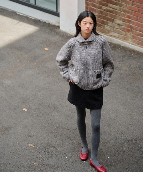 GENERAL IDEA(ジェネラルアイデア)の「【GENERAL IDEA】ウールブレンドジップアップカーディガン / COZY WOOL BLEND ZIP-UP CARDIGAN(カーディガン/ボレロ・レディース・グレー/アイボリー/ベージュ・L/M/S)」の18枚目の写真