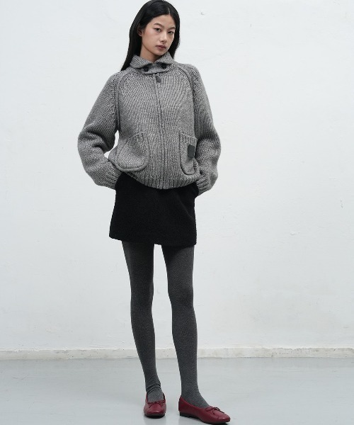 GENERAL IDEA(ジェネラルアイデア)の「【GENERAL IDEA】ウールブレンドジップアップカーディガン / COZY WOOL BLEND ZIP-UP CARDIGAN(カーディガン/ボレロ・レディース・グレー/アイボリー/ベージュ・L/M/S)」の15枚目の写真