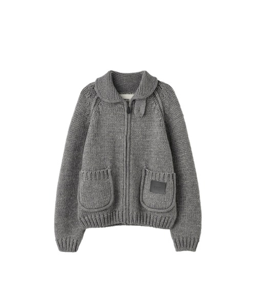 GENERAL IDEA(ジェネラルアイデア)の「【GENERAL IDEA】ウールブレンドジップアップカーディガン / COZY WOOL BLEND ZIP-UP CARDIGAN(カーディガン/ボレロ・レディース・グレー/アイボリー/ベージュ・L/M/S)」の20枚目の写真