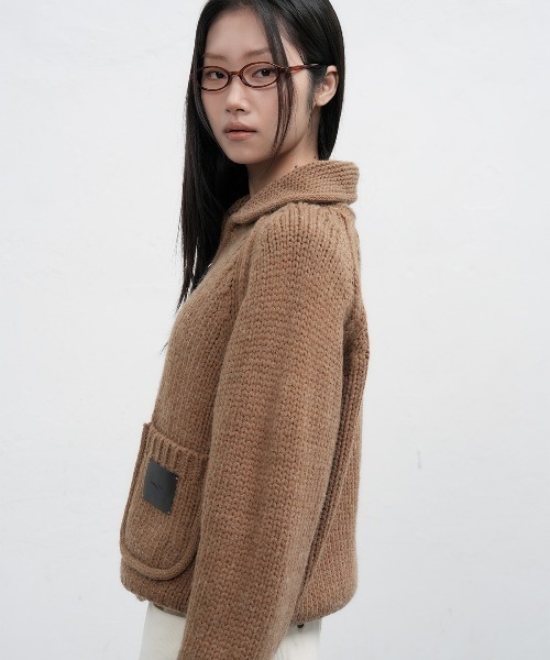 GENERAL IDEA(ジェネラルアイデア)の「【GENERAL IDEA】ウールブレンドジップアップカーディガン / COZY WOOL BLEND ZIP-UP CARDIGAN(カーディガン/ボレロ・レディース・グレー/アイボリー/ベージュ・L/M/S)」の22枚目の写真