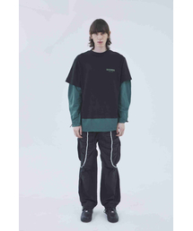 BMUETTE（ビムウィエ）の「オーバーサイズレイヤードTシャツ（Tシャツ/カットソー）」