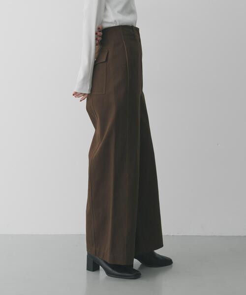 SENSE OF PLACE by URBAN RESEARCH（センスオブプレイスバイアーバンリサーチ）の「カラーワイドパンツ（その他パンツ・レディース・イエロー/ピンク/ブラウン・MEDIUM/SMALL）」の2枚目の写真